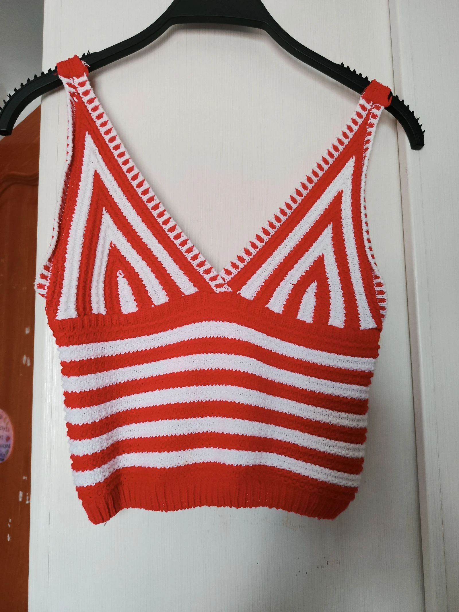 Striped crochet top Made in Italy Size XS or 34 – photo 3